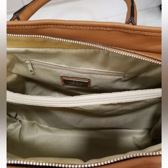 NWT 🇮🇹 AB A. Bellucci Brown Leather Shoulder Crossbody Bag Made in Italy 🇮🇹 - Picture 12 of 15